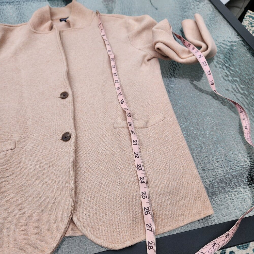 J Crew Mercantile Tan Schoolboy Sweater, Size L - Picture 6 of 7